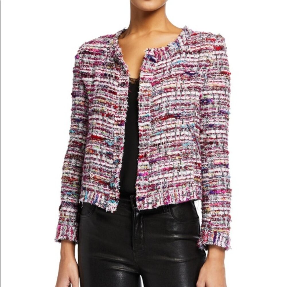 IRO Brelanie Wool-Blend Tweed Jacket Size 2